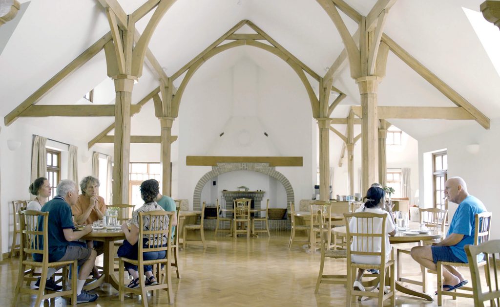 The dining hall at the Krishnamurti Centre
