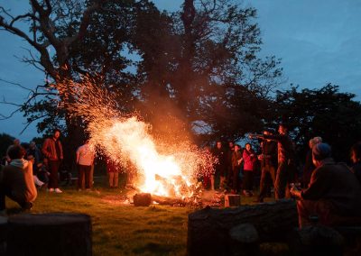 Bonfire at the Krishnamurti Gathering at Brockwood Park